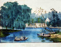 125 Rural Lake Vintage A4 Photo Print