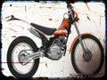 125 ty A4 Photo Print Motorbike Vintage Aged