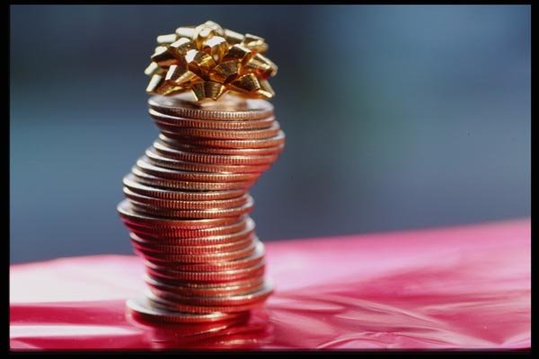 125011 Stack Of Quarters A4 Photo Print