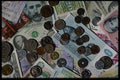 125022 Mixture Of World Currency, Bills And Coins A4 Photo Print