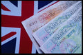 125055 British Pound On British Flag A4 Photo Print