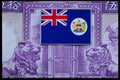 125072 Close Up, Hongkong Bill With Flag In Center A4 Photo Print
