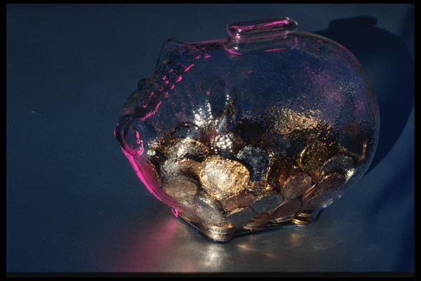 125085 Piggy Bank A4 Photo Print