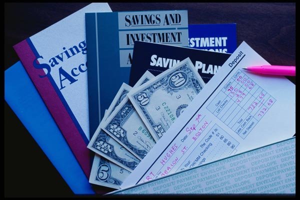 125088 Saving Money By Depositing A4 Photo Print