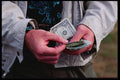 125096 Man Counting Cash A4 Photo Print