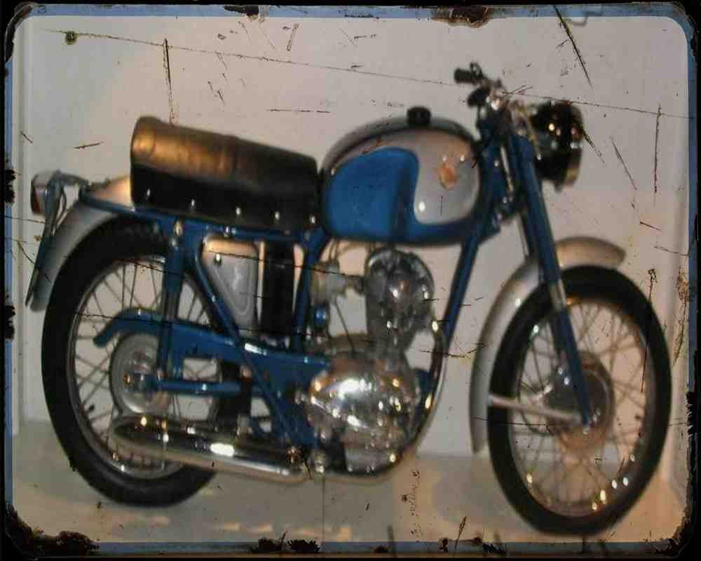 125Ts 1 A4 Photo Print Motorbike Vintage Aged