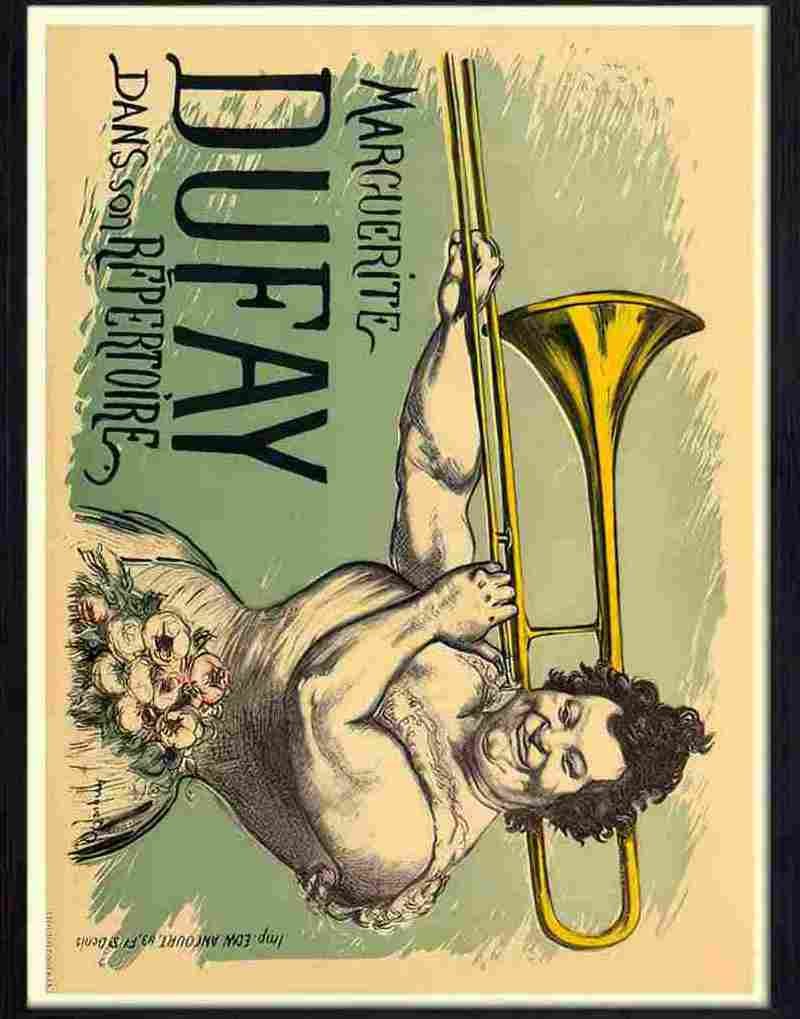 126 01 marguerite dufay france trombone 2 Advert A4 Photo Print
