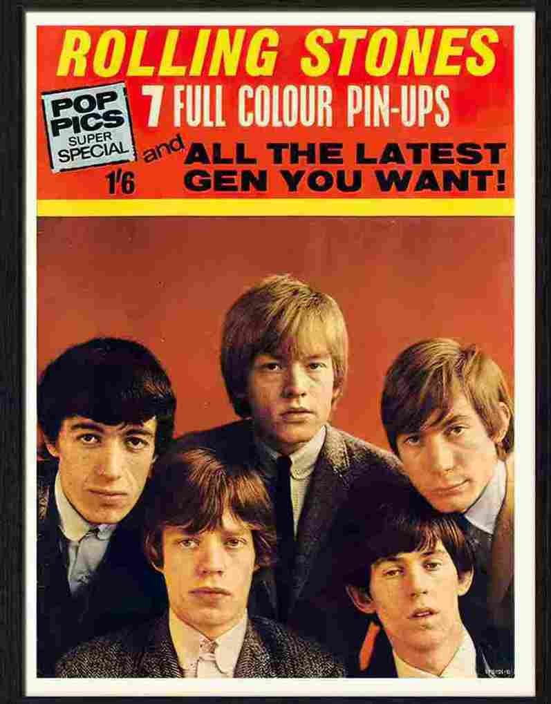 126 10 rolling stones 1960s Advert A4 Photo Print