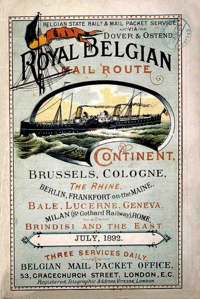 126 Royal Belgian Mail Route Vintage A4 Photo Print