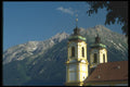 126007 Basilica, Hafelekarspitze Mountains At Rear A4 Photo Print