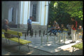 126016 Chess Players In The Royal Gardens A4 Photo Print