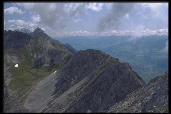 126043 Mandlspitze Mountain And Village A4 Photo Print