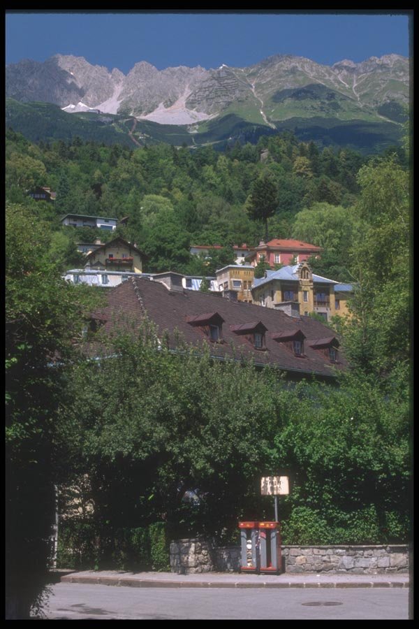 126047 Houses In The Mountains A4 Photo Print