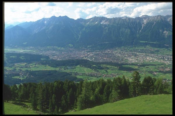 126053 Innsbruck From The Patscherkofel Mountains A4 Photo Print