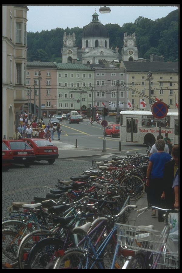 126058 Downtown Salzburg A4 Photo Print