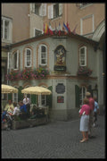 126066 Small Salzburg Cafe A4 Photo Print