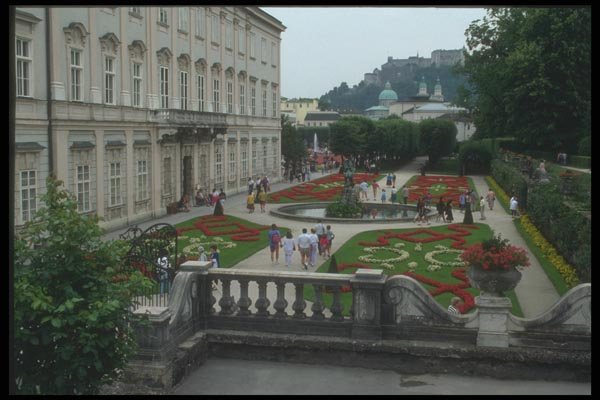 126076 Mirabell Castle And Gardens A4 Photo Print