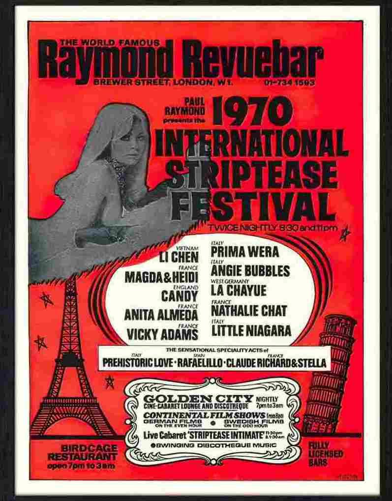 127 06 raymond revue bar soho london Advert A4 Photo Print