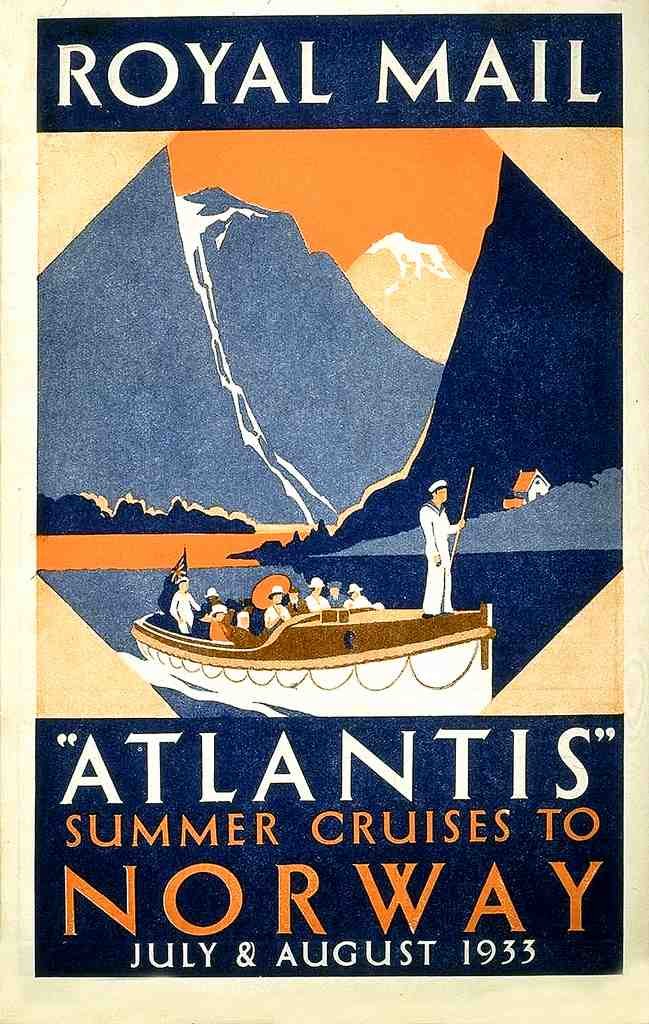 127 Royal Mail Atlantis 3 Vintage A4 Photo Print