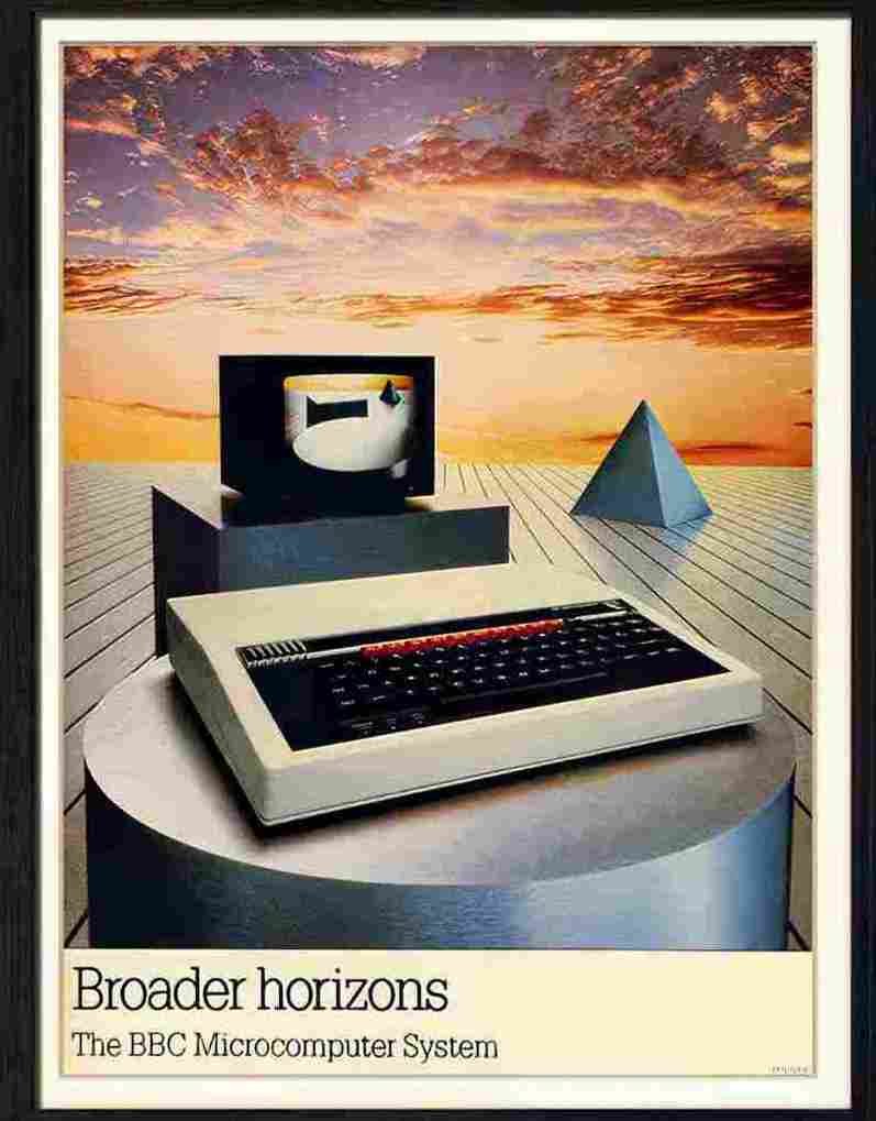 128 01 bbc microcomputer 1980s Advert A4 Photo Print