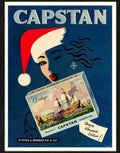 128 03 capstan cigarettes christmas Advert A4 Photo Print