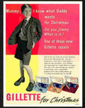 128 07 gillette razor christmas Advert A4 Photo Print