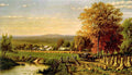128 Scene On Farm Vintage A4 Photo Print
