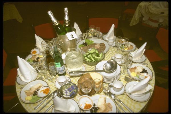 128042 Champagne And Caviar, Moscow Hotel, St. Petersburg A4 Photo Print