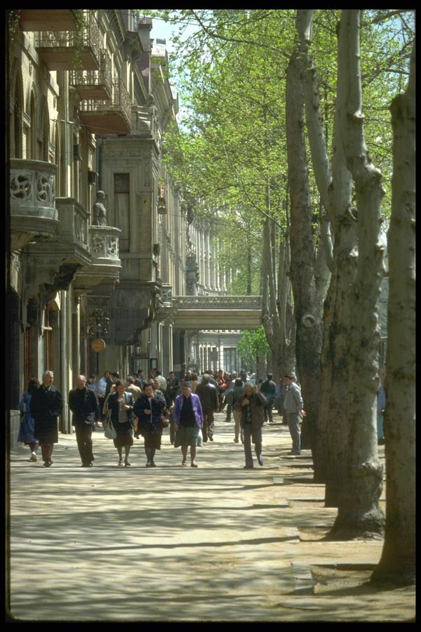 128056 Rustaveli Boulevard, Tbilisi A4 Photo Print