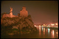 128063 Metehki Chapel Above River Kura, At Night A4 Photo Print