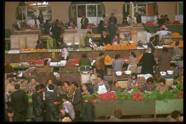 128076 Market Mall, Yerevan Produce Center A4 Photo Print