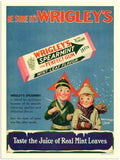 12811 04 Wrigleys Chewing Gum 1920S Winter advert A4 Photo Print