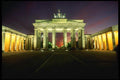 129006 The Brandenburg Gate At Night A4 Photo Print