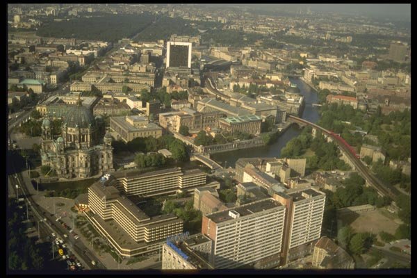 129016 East Berlin And Spree River At Unter Der Linden Bridge A4 Photo Print