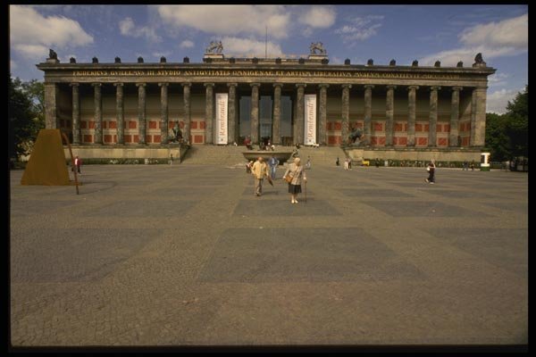 129026 The Old Museum And Plaza A4 Photo Print