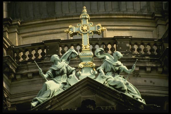 129027 Detail Of Berliner Dom Church A4 Photo Print