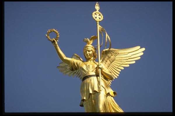 129029 Golden Angel Atop The Great Star Victory Column A4 Photo Print
