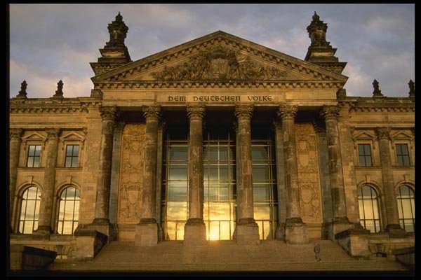129035 Sunset On Reichstag Building A4 Photo Print
