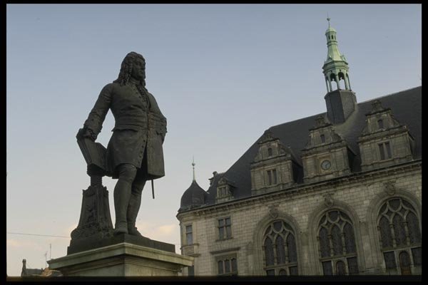 129041 Handel Statue At Halle, Birthplace Of Handel A4 Photo Print