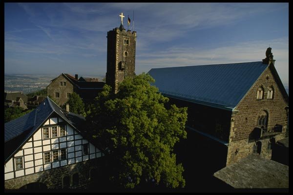 129044 Tower, Wartburg Castle A4 Photo Print