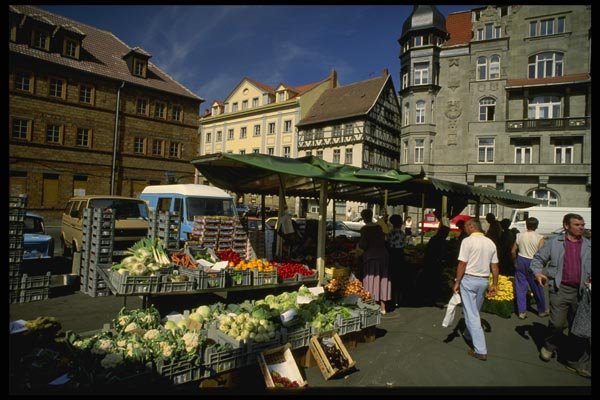 129049 Market Square, Eisenach A4 Photo Print
