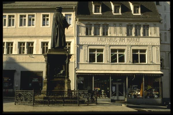 129054 Luther Statue, Center Of Town Square A4 Photo Print