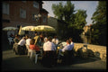 129062 Outdoor Dining, Erfurt Old Town A4 Photo Print