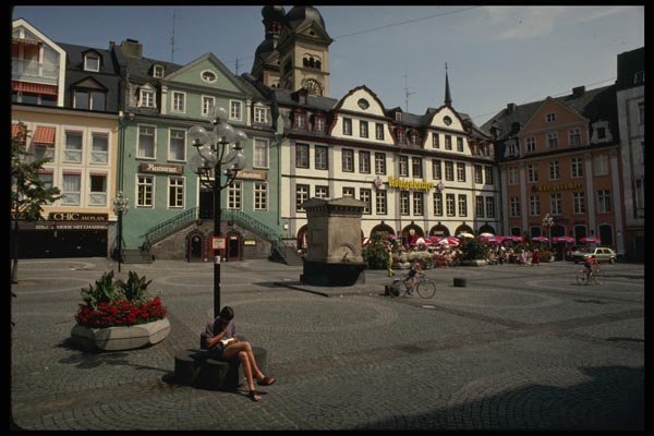 129093 Old Town Square, Koblenz A4 Photo Print