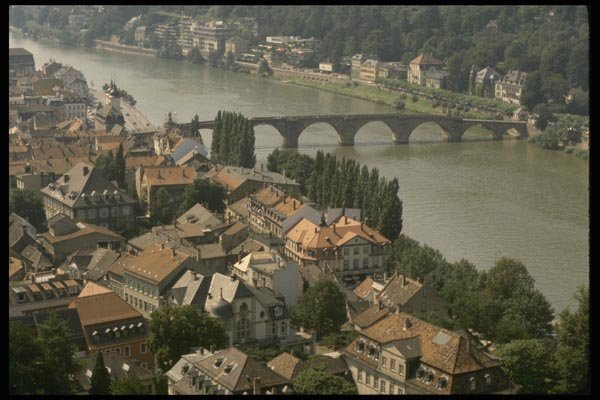 129097 Heidelberg And River Neckar A4 Photo Print