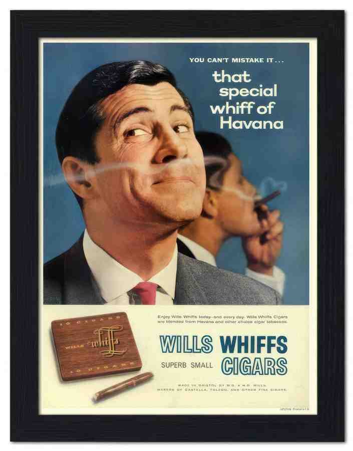 1291K wills whiff cigars 2 Vintage Advert A4 Photo Print
