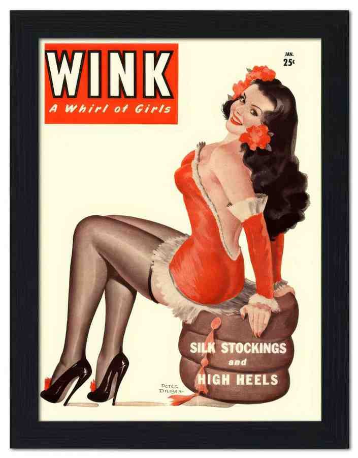 1297 wink vintage glamour magazine 1950s 2 Vintage Advert A4 Photo Print