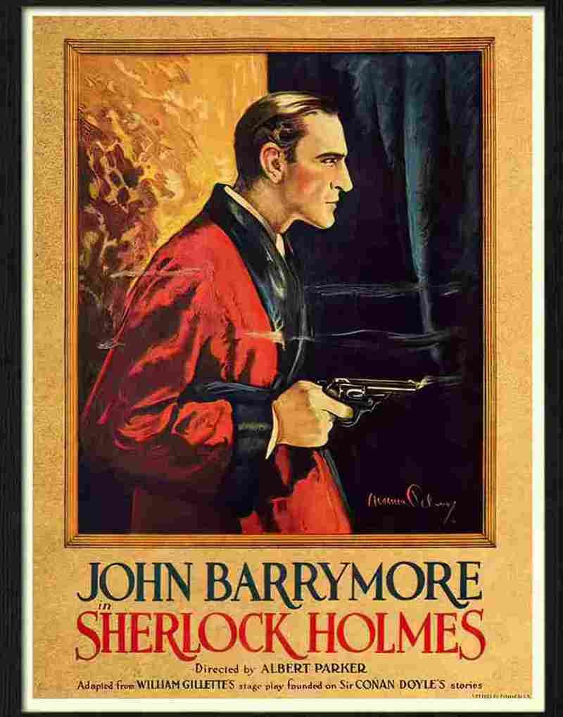 13 01 john barrymore sherlock holmes Advert A4 Photo Print