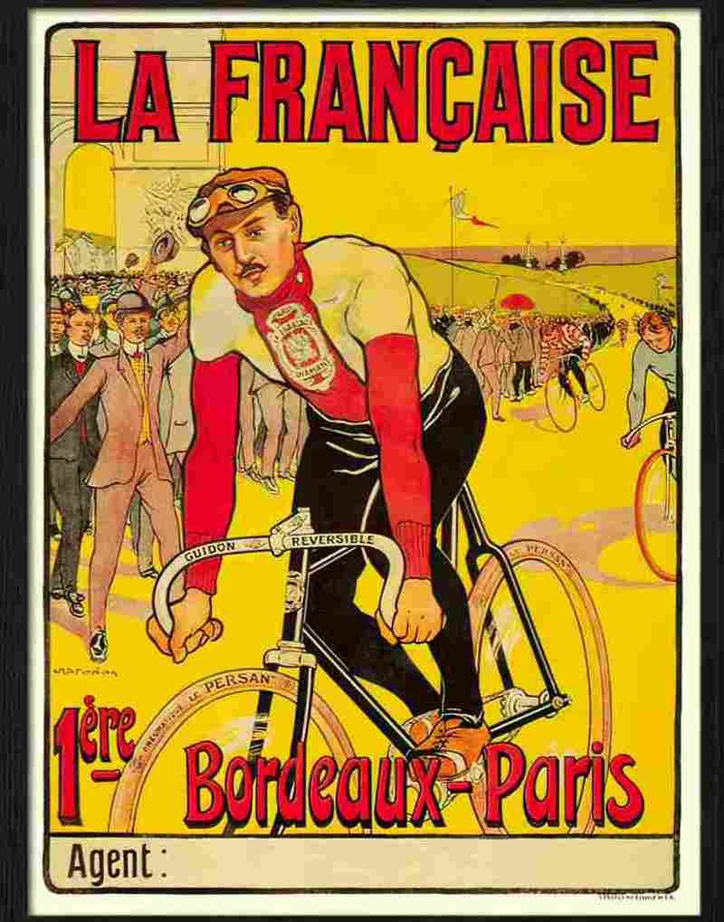 13 03 la francaise cycles bordeaux paris french 2 Advert A4 Photo Print