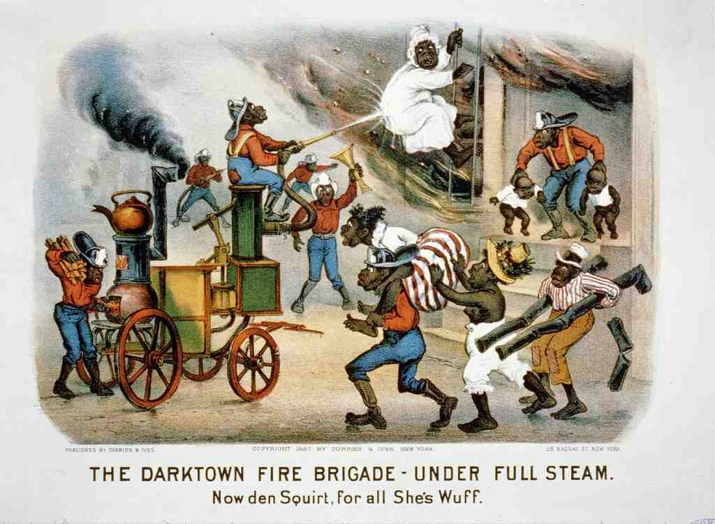 13 Fire Fighting Darktown 1800s No 2 Vintage A4 Photo Print